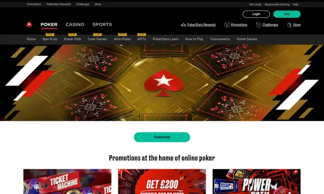 PokerStars promotions page on desktop, captured August 2026
